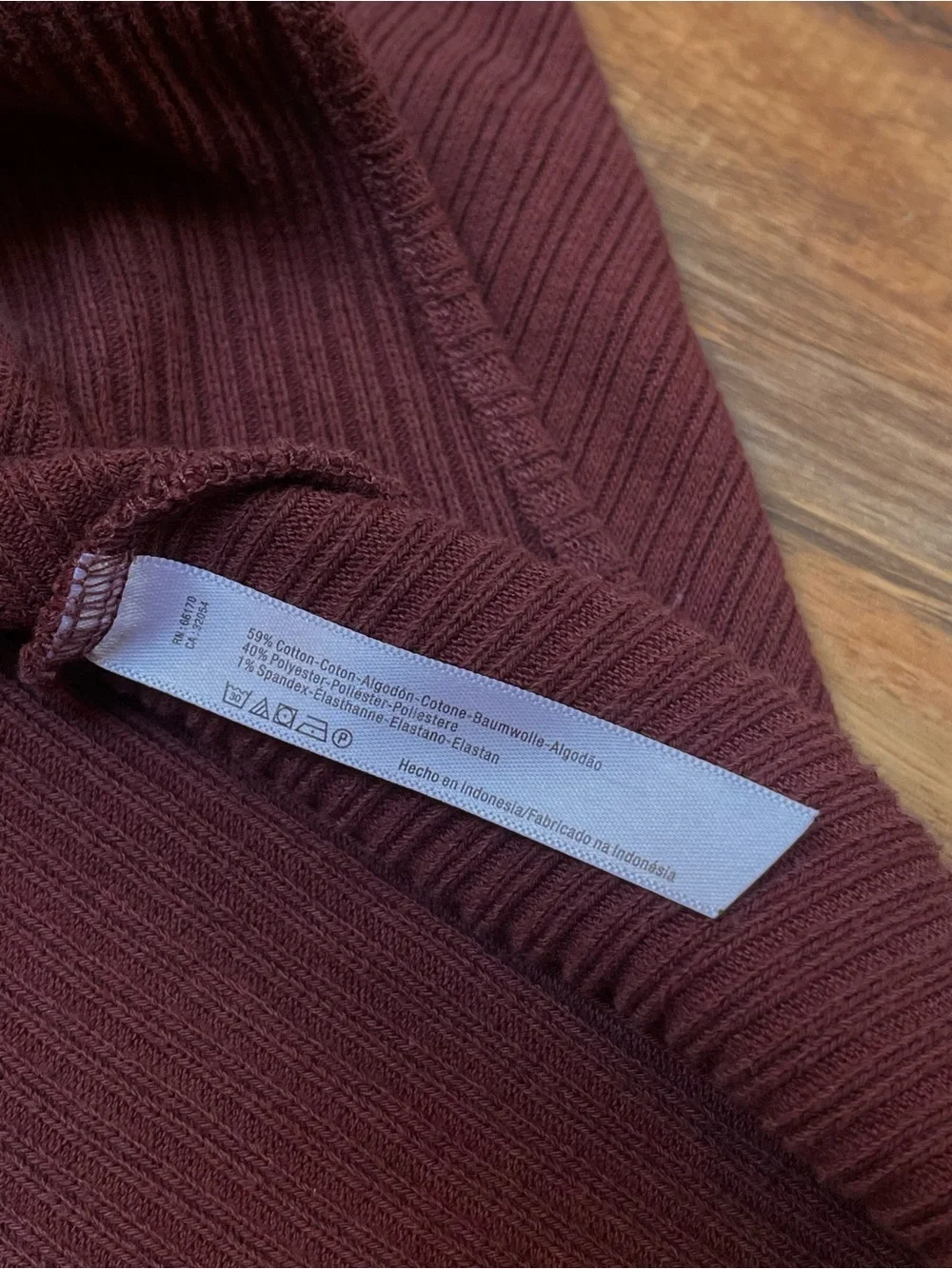 Free People FP Beach Ribbed Cocoon Cardigan Burgundy Size XS/S